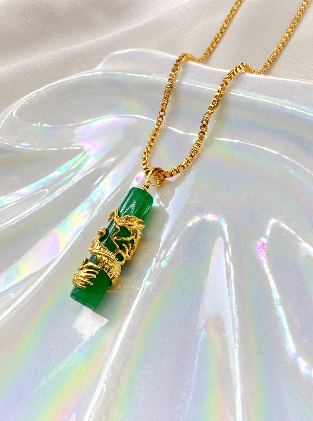 Jade Dragon Necklace